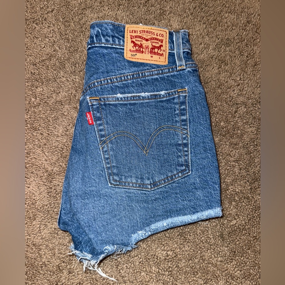 Levi's Classic Blue Cutoff Shorts